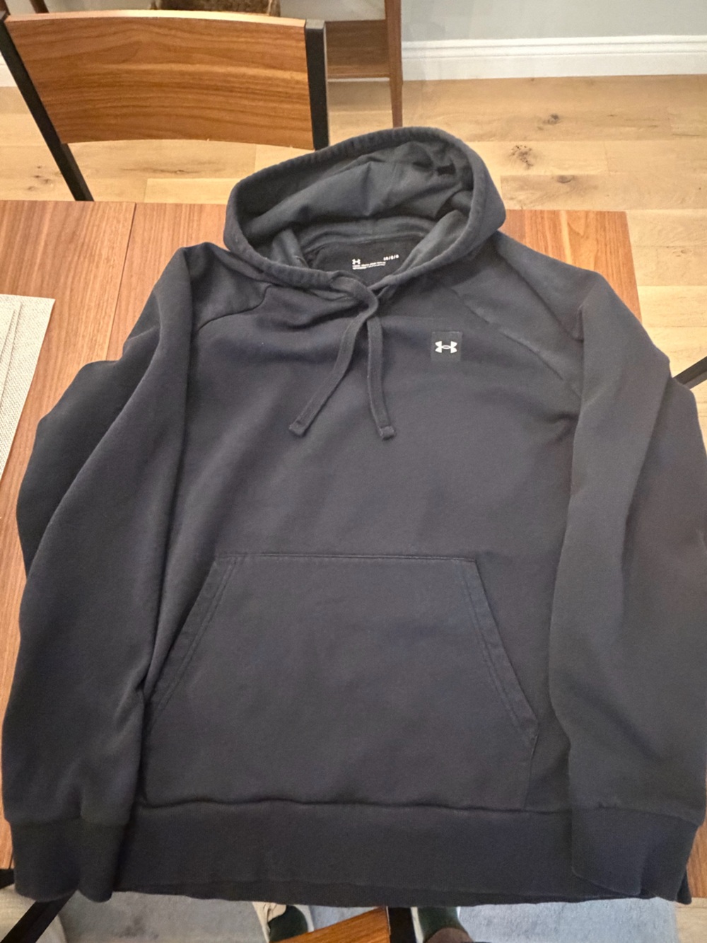 LG Men's Dark Navy Pullover Hoodie with Logo